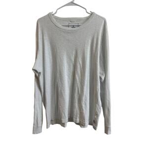 Reigning Champ Midweight Jersey Longsleeve Shirt Sz XL White Nice!